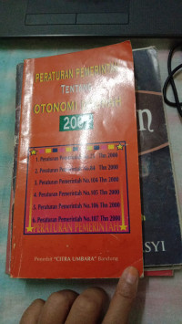 Image of Peraturan pemerintah tentang otonomi daerah 2001