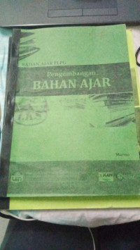 Image of Bahan ajar PLPG pengembangan BAHAN AJAR e-learning