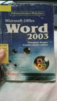 Image of Microsoft Office Word 2003