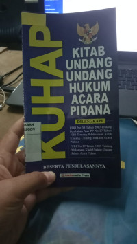 Image of KUHAP kitab undang-undang hukum acara pidana