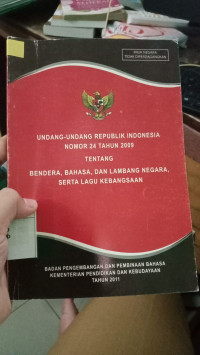 Image of Undang-undang RI Nomor 24 Tahun 2009
