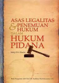 Image of asas legalitas & penemuan hukum pidana