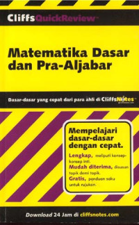 Image of CliffsQuickReview matematika dasar dan pra-aljabar