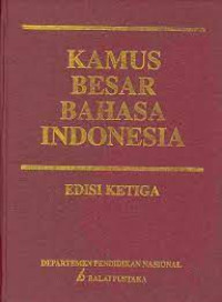 Image of KAMUS BESAR BAHASA INDONESIA (Edisi Ketiga)