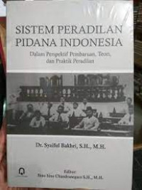 Image of Sistem peradilan pidana indonesia